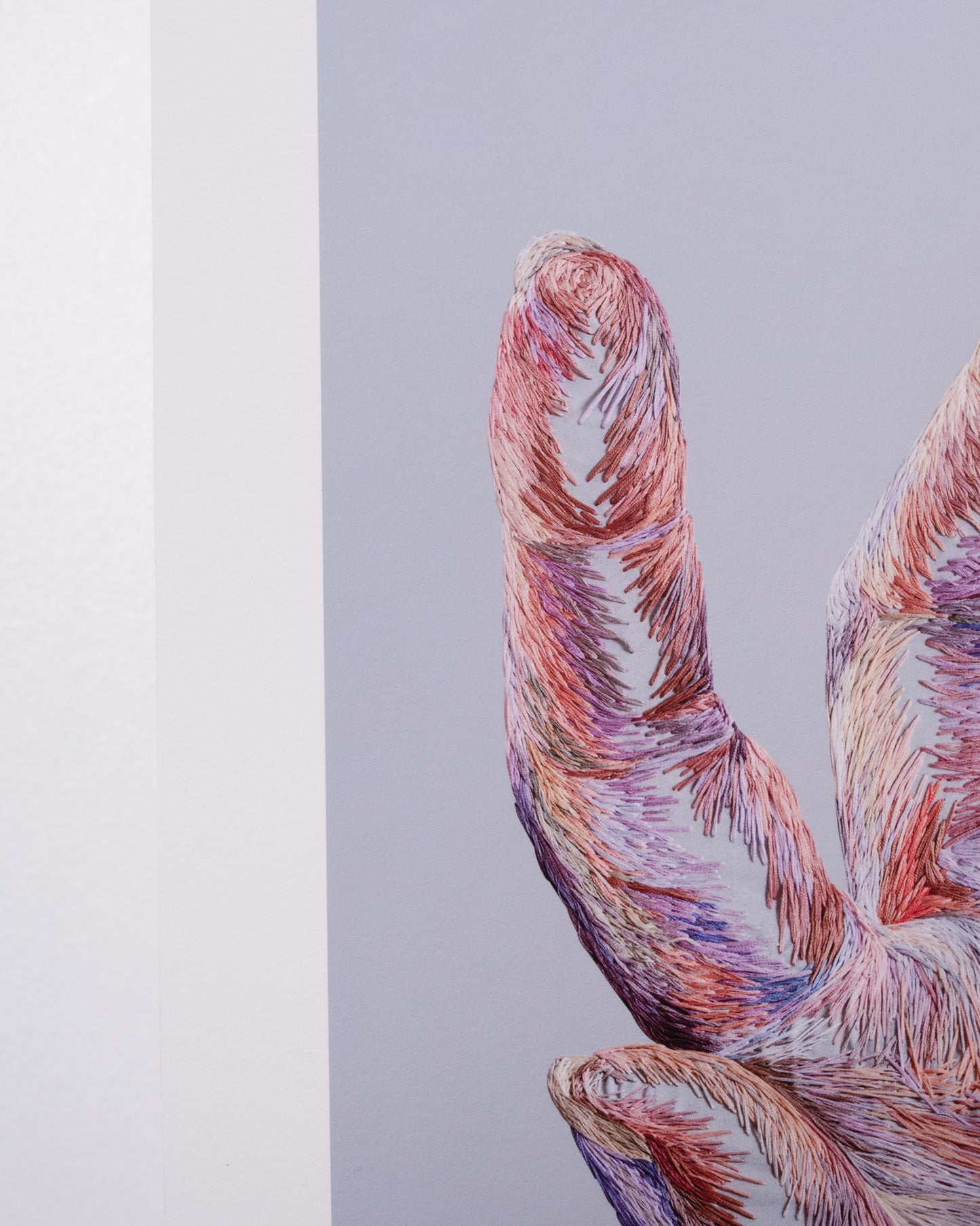 Mù(慕) – Fine Art Embroidery Print | Giclée Wall Art | 40x50cm