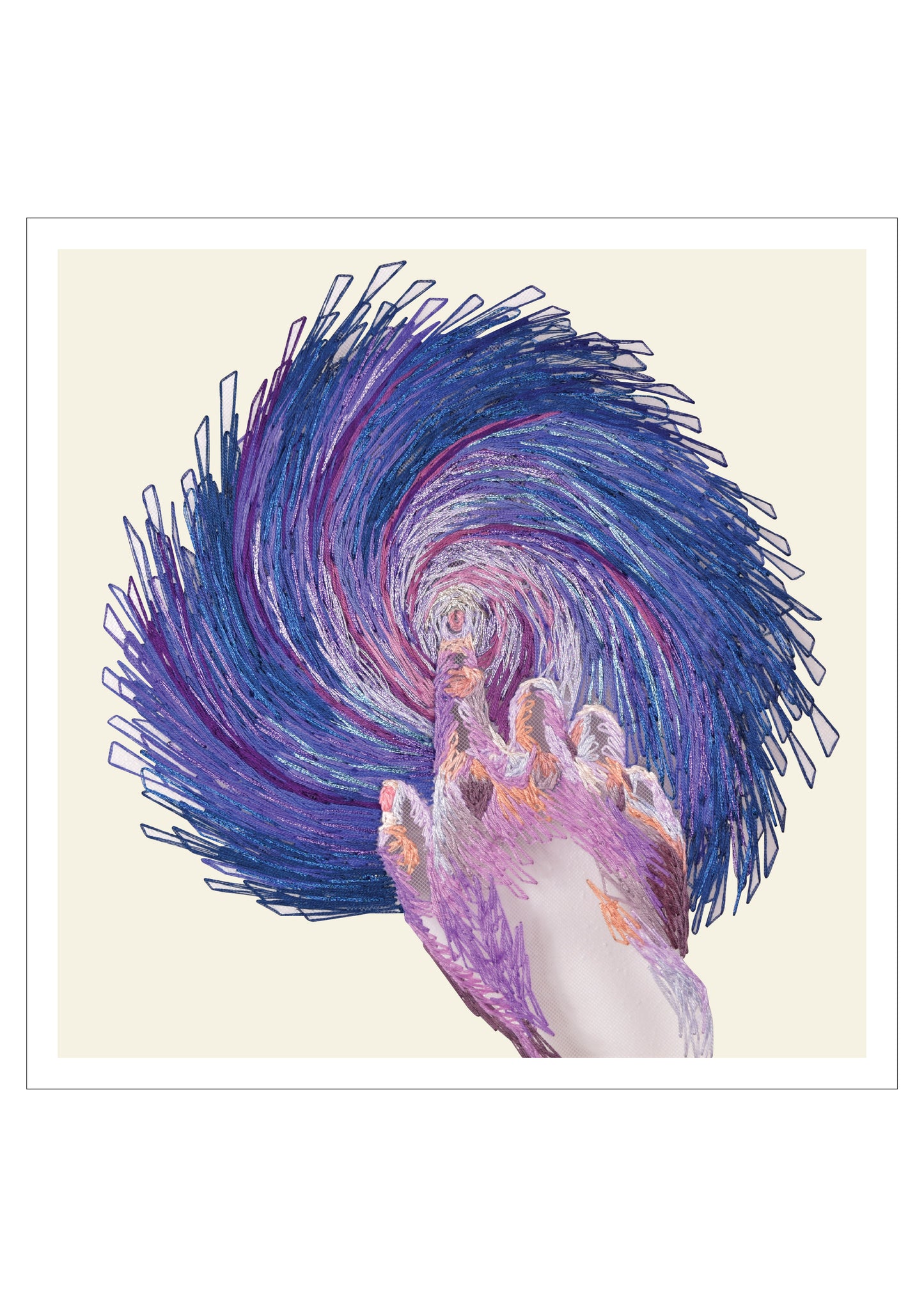 Hand Movement Embroidery Prints | Into the Unknow