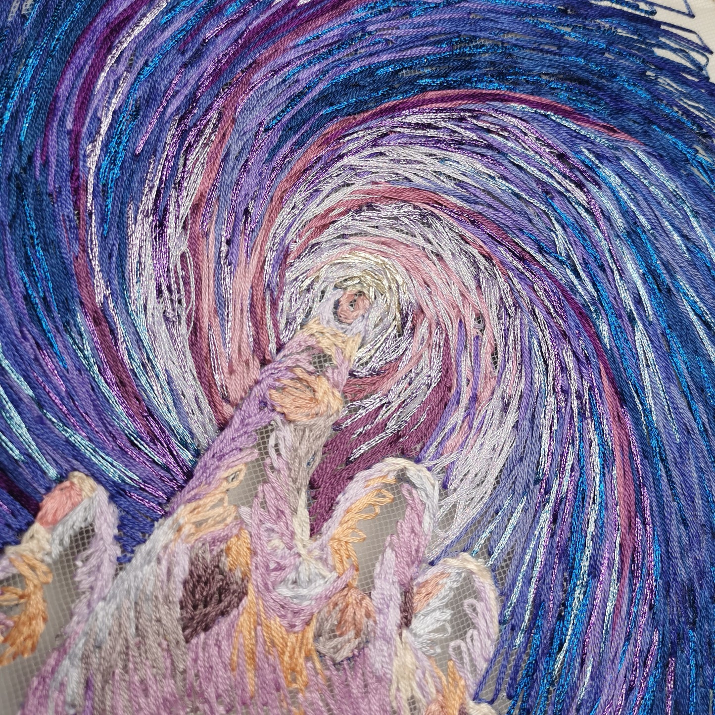 Into the Unknown | Hand Movement Embroidery Artwork