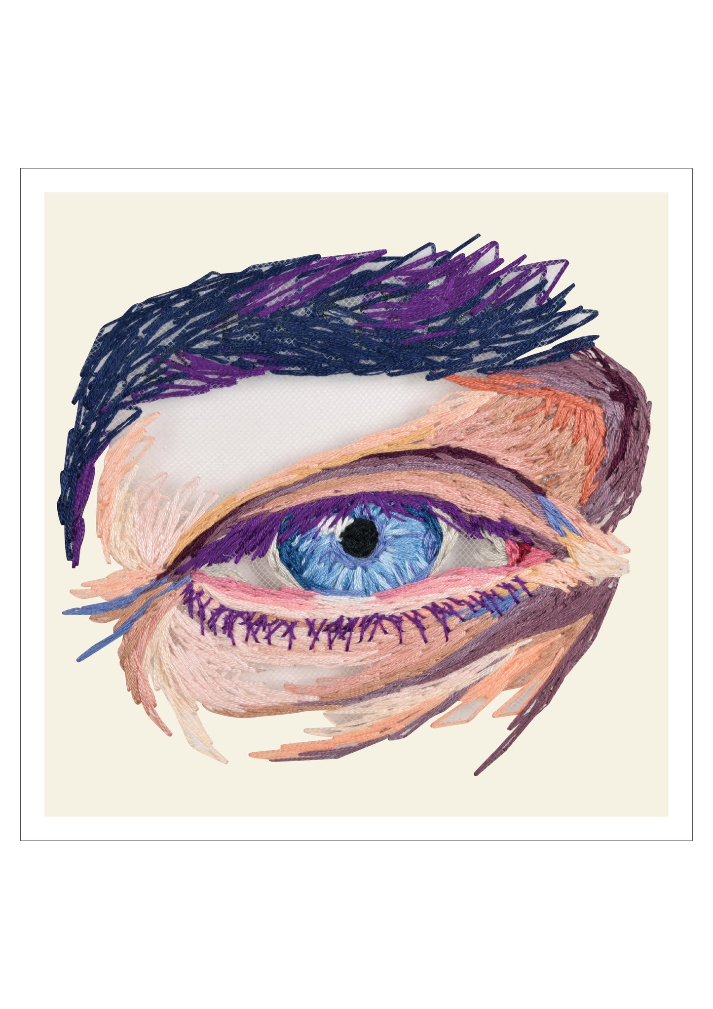 Eye Study Embroidery Print | You